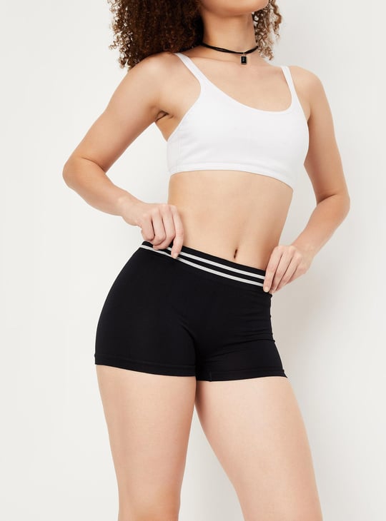 Women Solid Boy Shorts