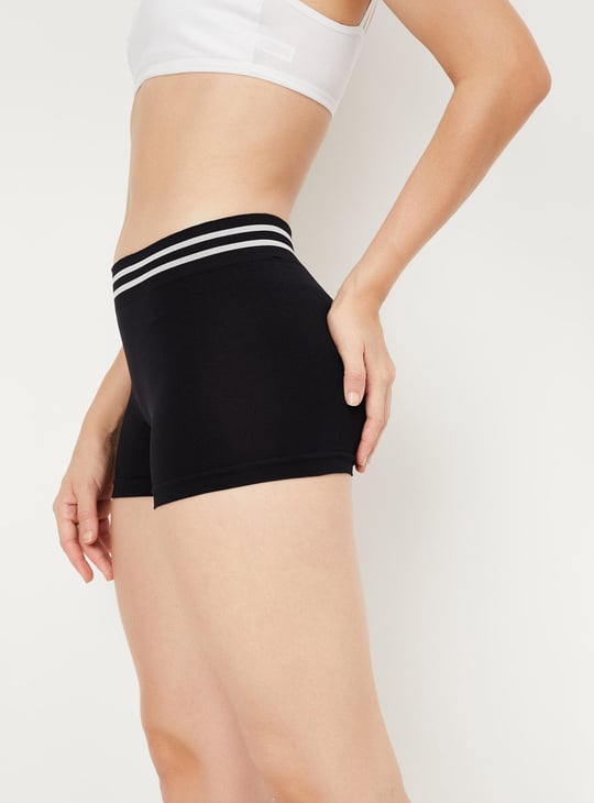 Women Solid Boy Shorts