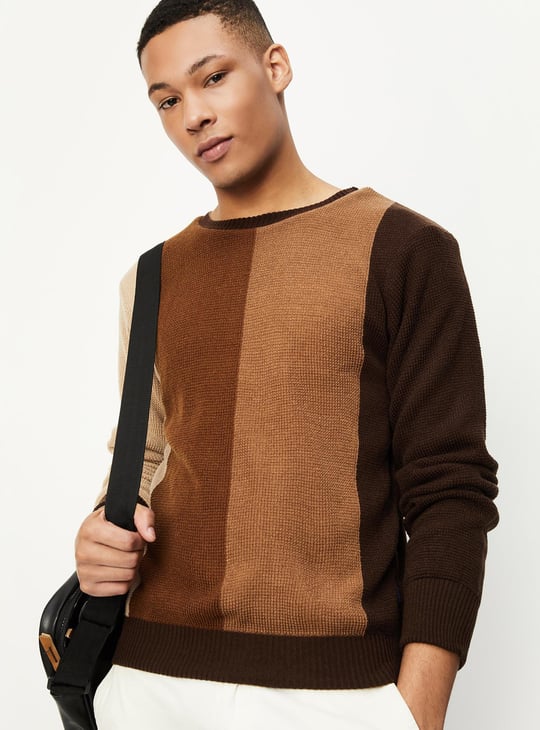 Men Knitted Reversible Sweater