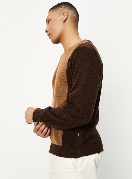 Men Knitted Reversible Sweater