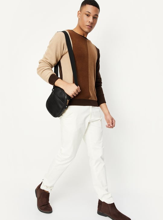 Men Knitted Reversible Sweater