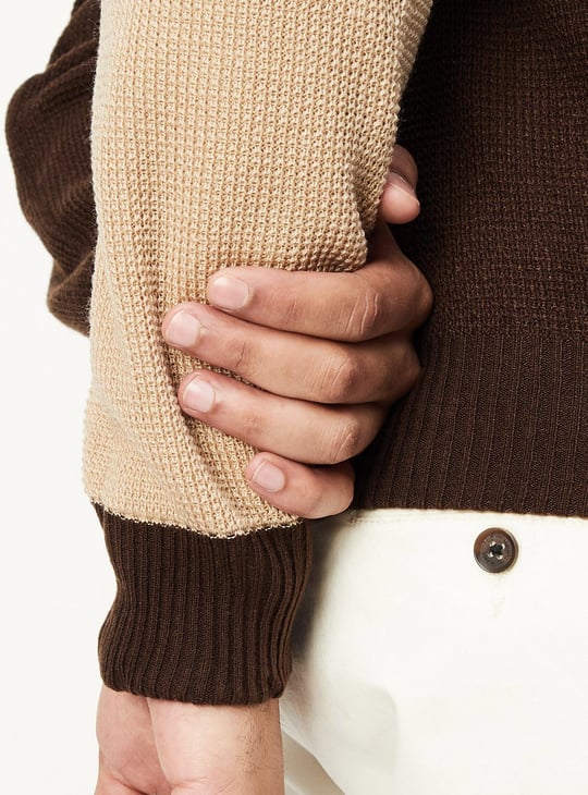 Men Knitted Reversible Sweater