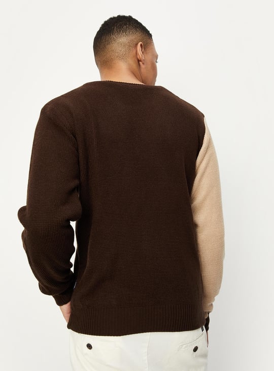 Men Knitted Reversible Sweater