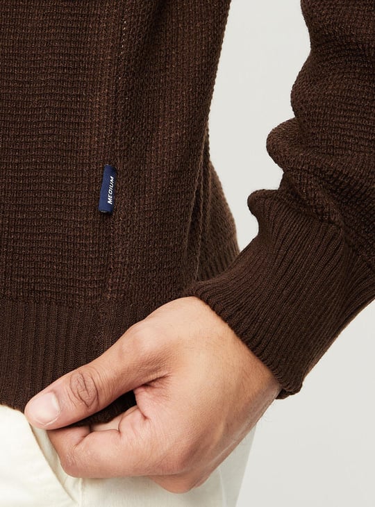 Men Knitted Reversible Sweater