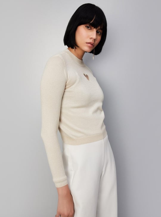 Women Cut-Out Detail Sweater