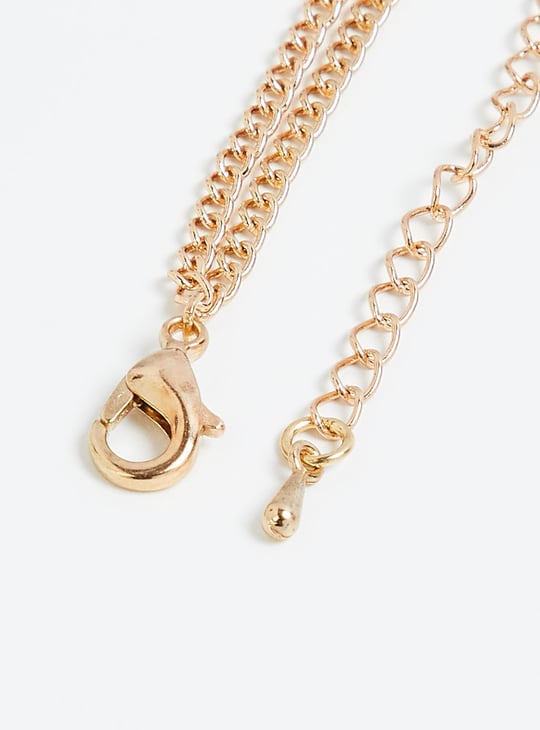 Women Layered Anklet with Charm