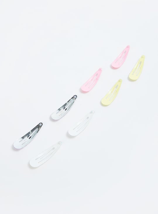 Girls Shimmery Tic Tac Clips - Pack of 8