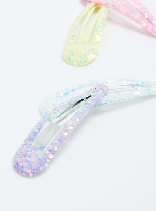 Girls Shimmery Tic Tac Clips - Pack of 8