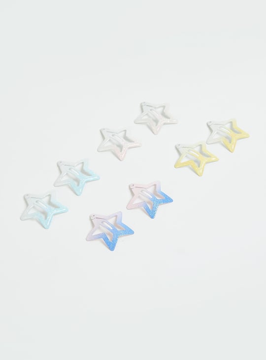 Girls Assorted Tic Tac Hair Clips - Pack of 4