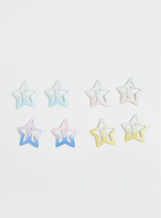 Girls Assorted Tic Tac Hair Clips - Pack of 4