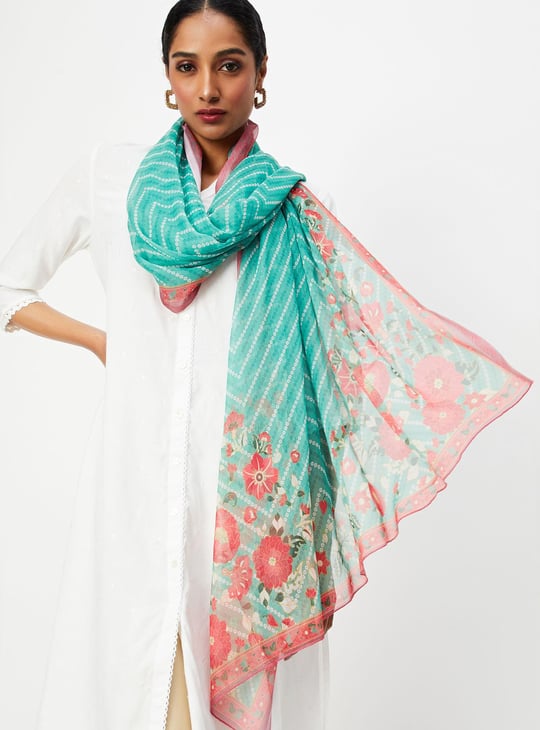 Women Floral Printed Stole