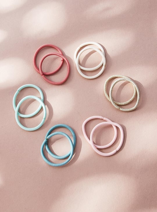 Girls Assorted Hair Ties - Pack of 12
