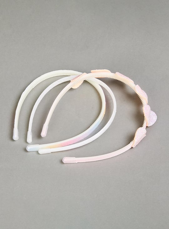 Girls Assorted Shimmery Headbands - Pack of 3