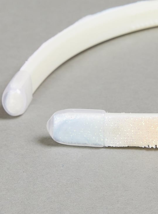 Girls Assorted Shimmery Headbands - Pack of 3