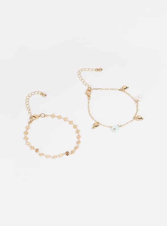 Women Embellished Bracelet - Set of 2