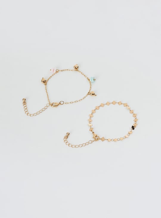 Women Embellished Bracelet - Set of 2
