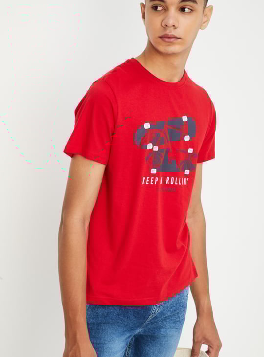 Boys Graphic Printed Pure Cotton T-shirt