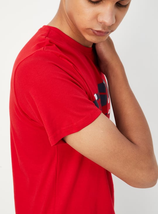 Boys Graphic Printed Pure Cotton T-shirt