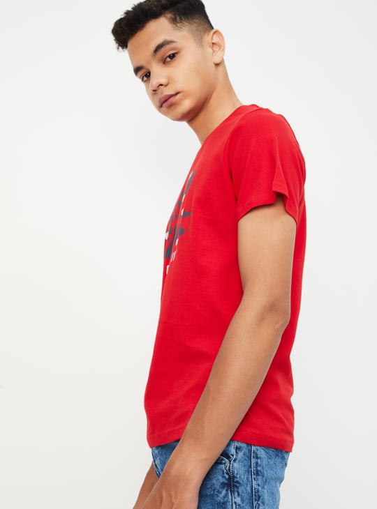 Boys Graphic Printed Pure Cotton T-shirt