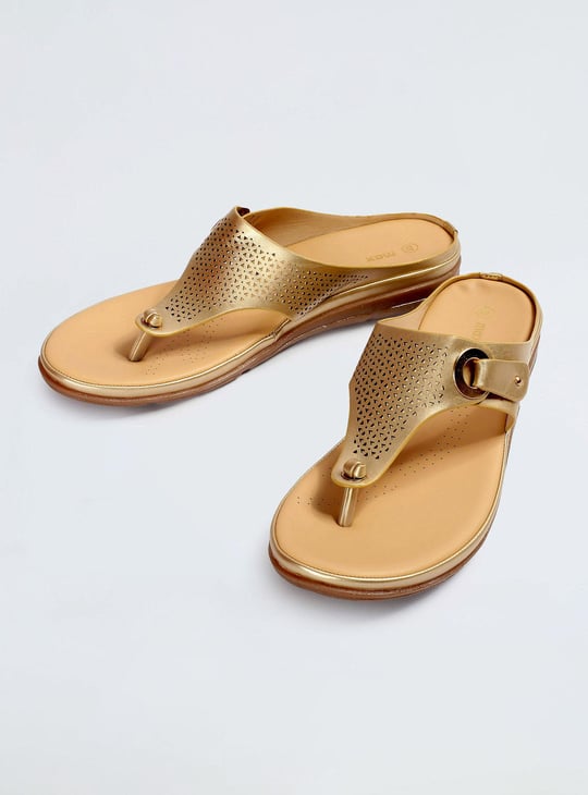 Women Laser-Cut Comfort Sandals
