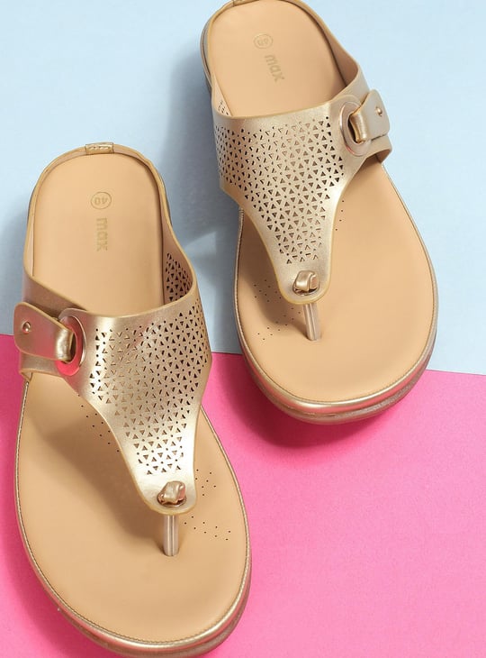 Women Laser-Cut Comfort Sandals