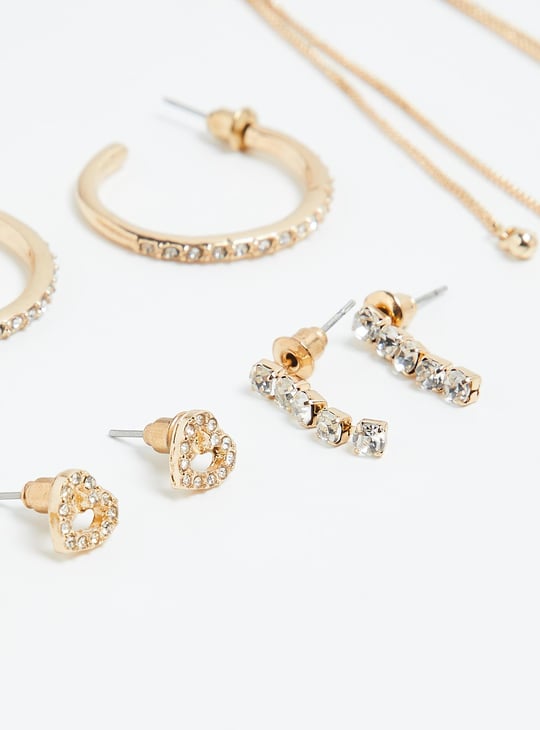 Women Assorted Embellished Earrings - Pack of 6