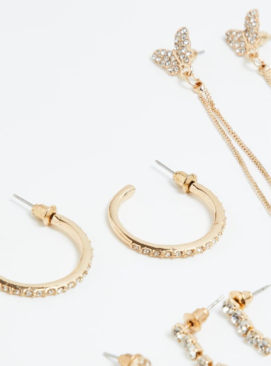 Women Assorted Embellished Earrings - Pack of 6