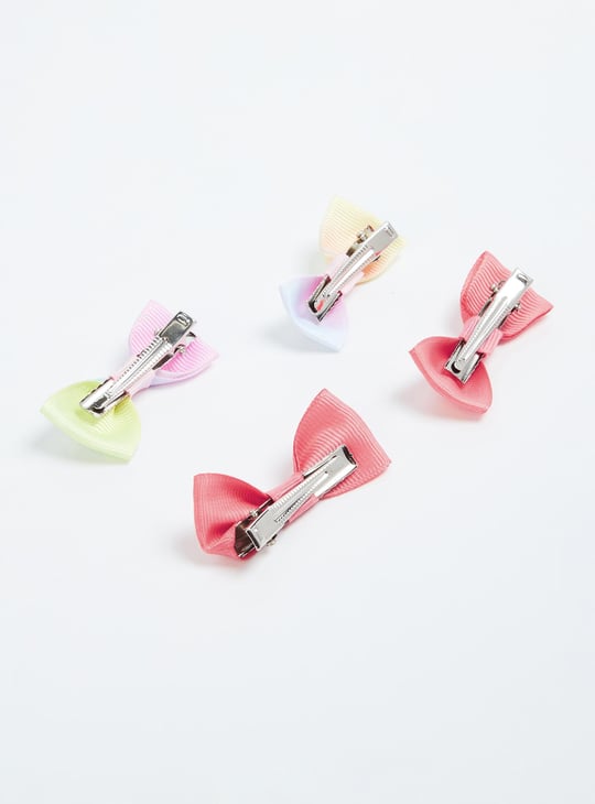 Girls Assorted Bow Hair Clips - Pack of 4