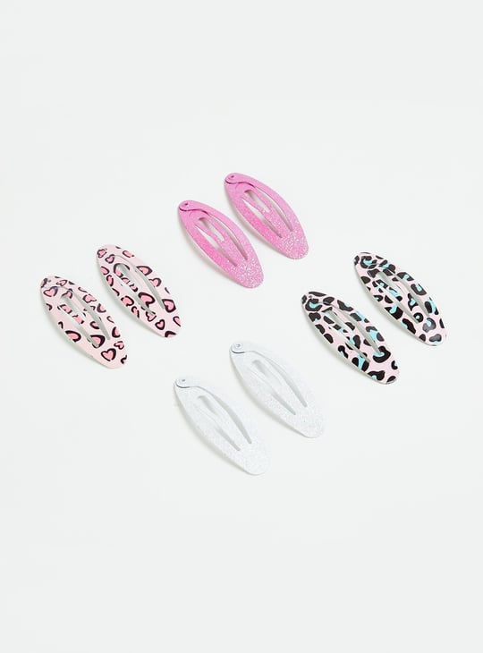Girls Assorted Tic Tac Hair Clips - Pack of 8