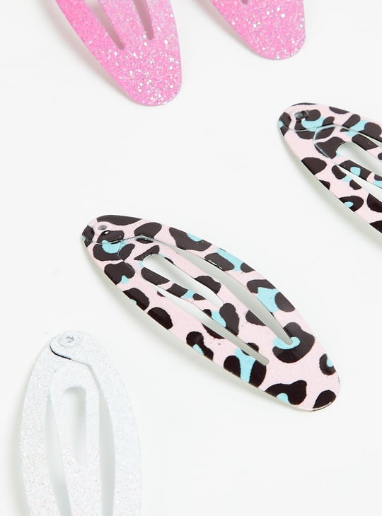 Girls Assorted Tic Tac Hair Clips - Pack of 8