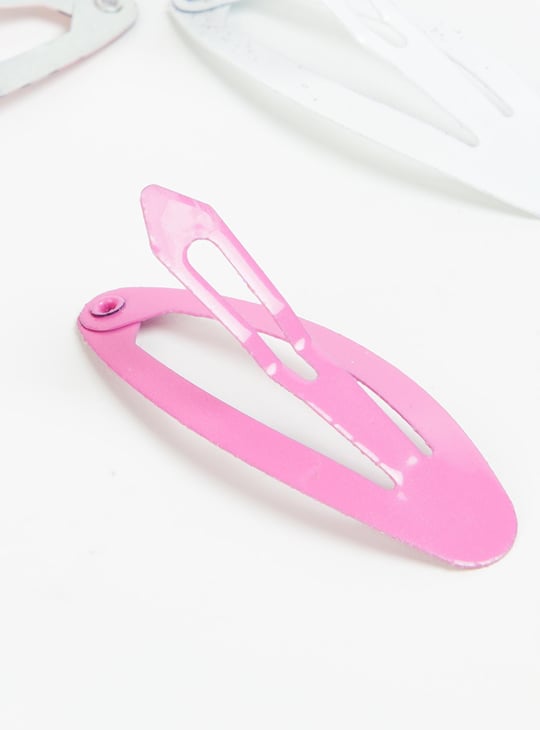 Girls Assorted Tic Tac Hair Clips - Pack of 8