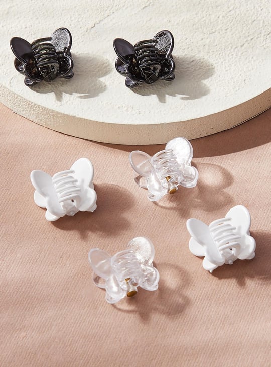Girls Assorted Butterfly Clutch Clips - Pack of 6