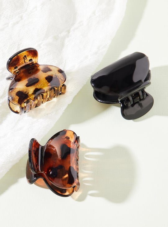 Women Assorted Claw Hair Clips - Pack of 3