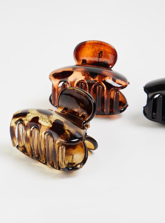 Women Assorted Claw Hair Clips - Pack of 3