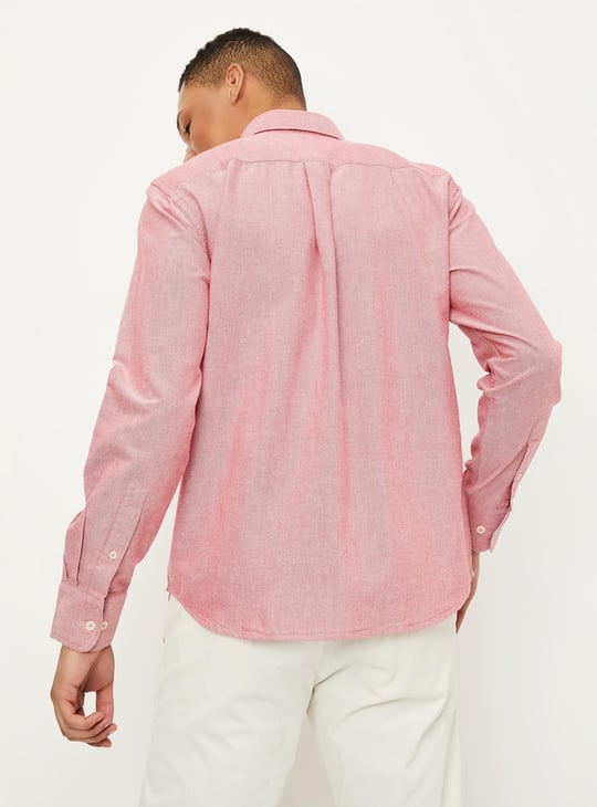 Men Solid Regular Fit Casual Shirt