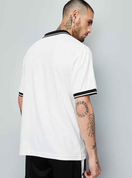 Men Printed Polo T-shirt