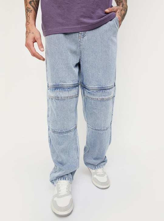 Men Washed Relaxed Fit Jeans
