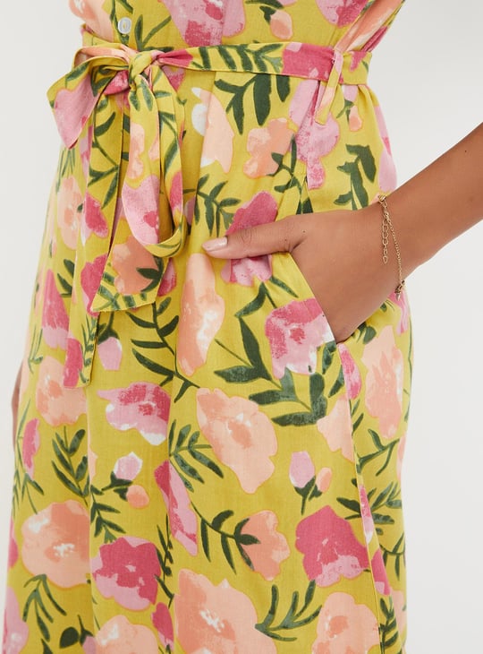 Women Floral Printed Midi Dress