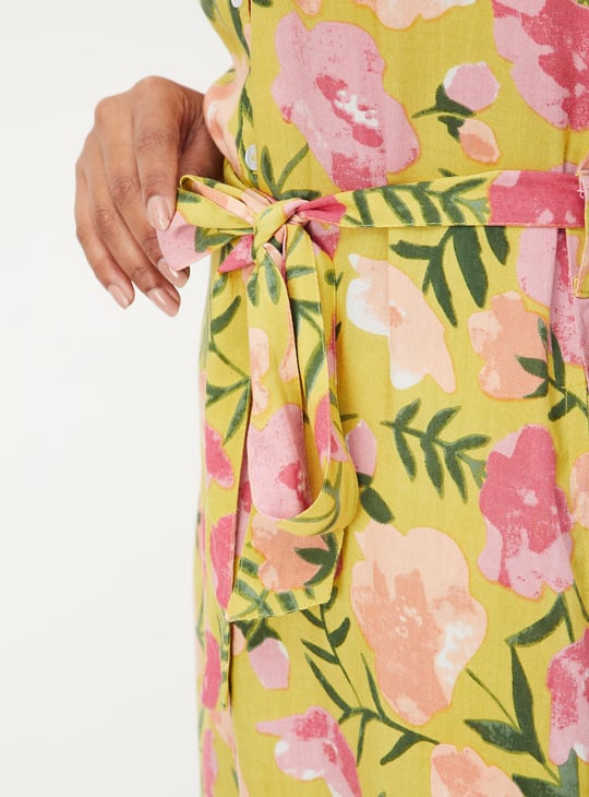 Women Floral Printed Midi Dress
