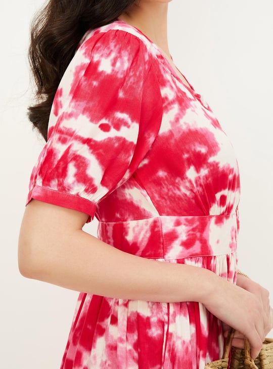 Women Tie & Dye Midi Dress