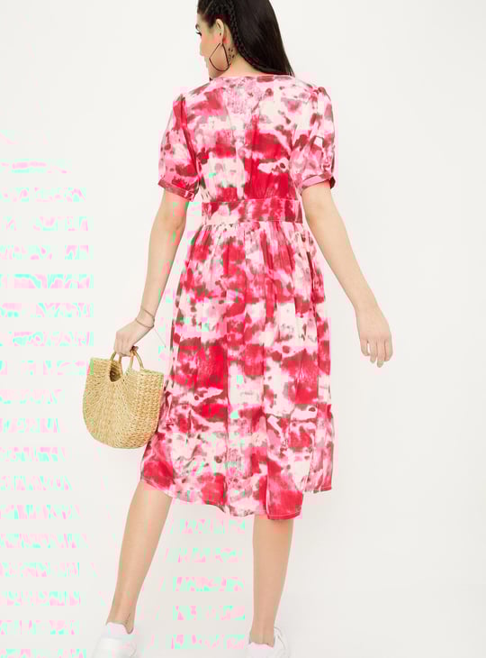 Women Tie & Dye Midi Dress