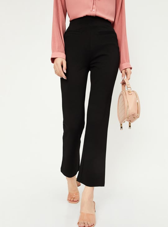 Women Solid Regular Fit Treggings