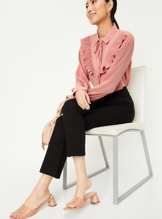 Women Solid Regular Fit Treggings