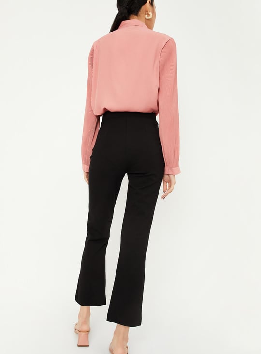 Women Solid Regular Fit Treggings