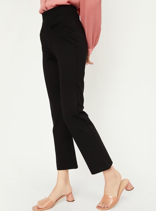 Women Solid Regular Fit Treggings