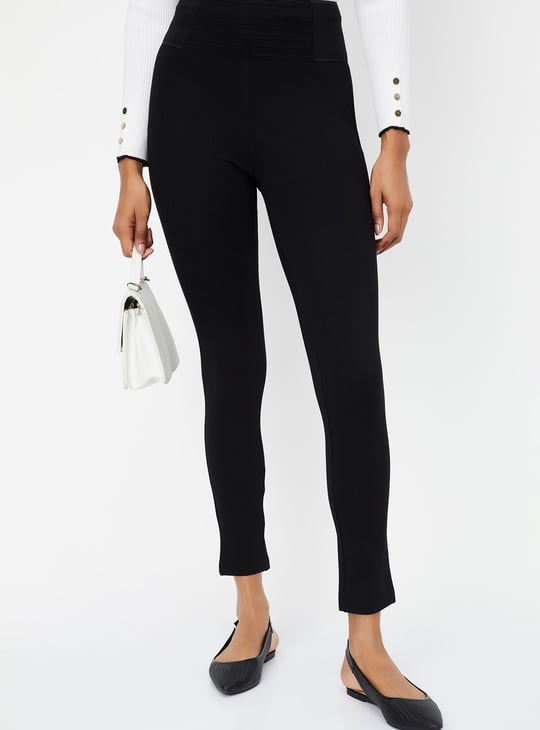 Women Solid Treggings