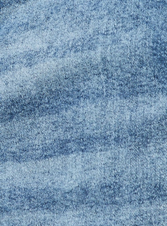 Men Carrot Fit Washed Cargo Jeans