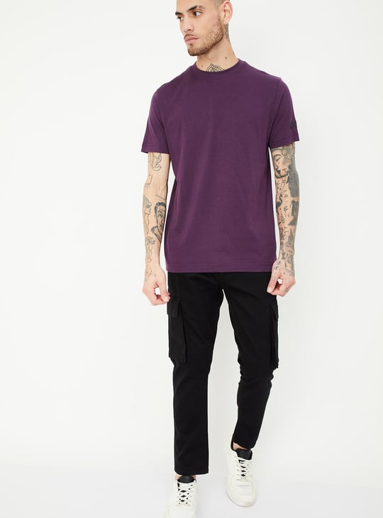 Men Carrot Fit Cargo Trousers