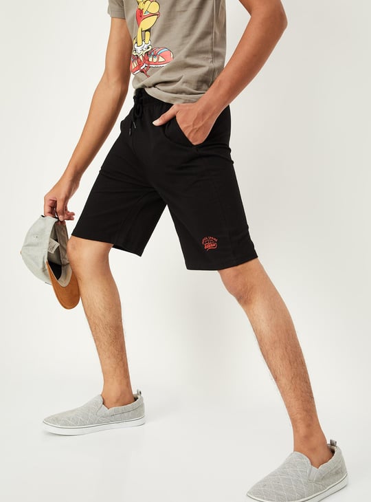 Boys Knit Drawstring Waist Shorts