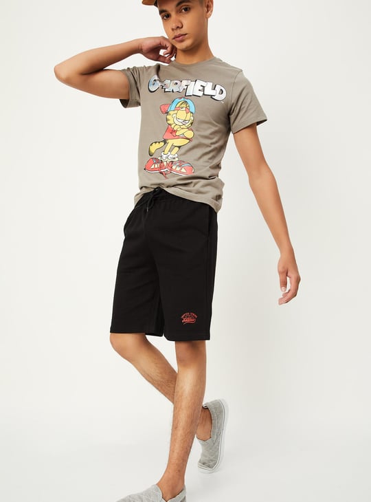 Boys Knit Drawstring Waist Shorts